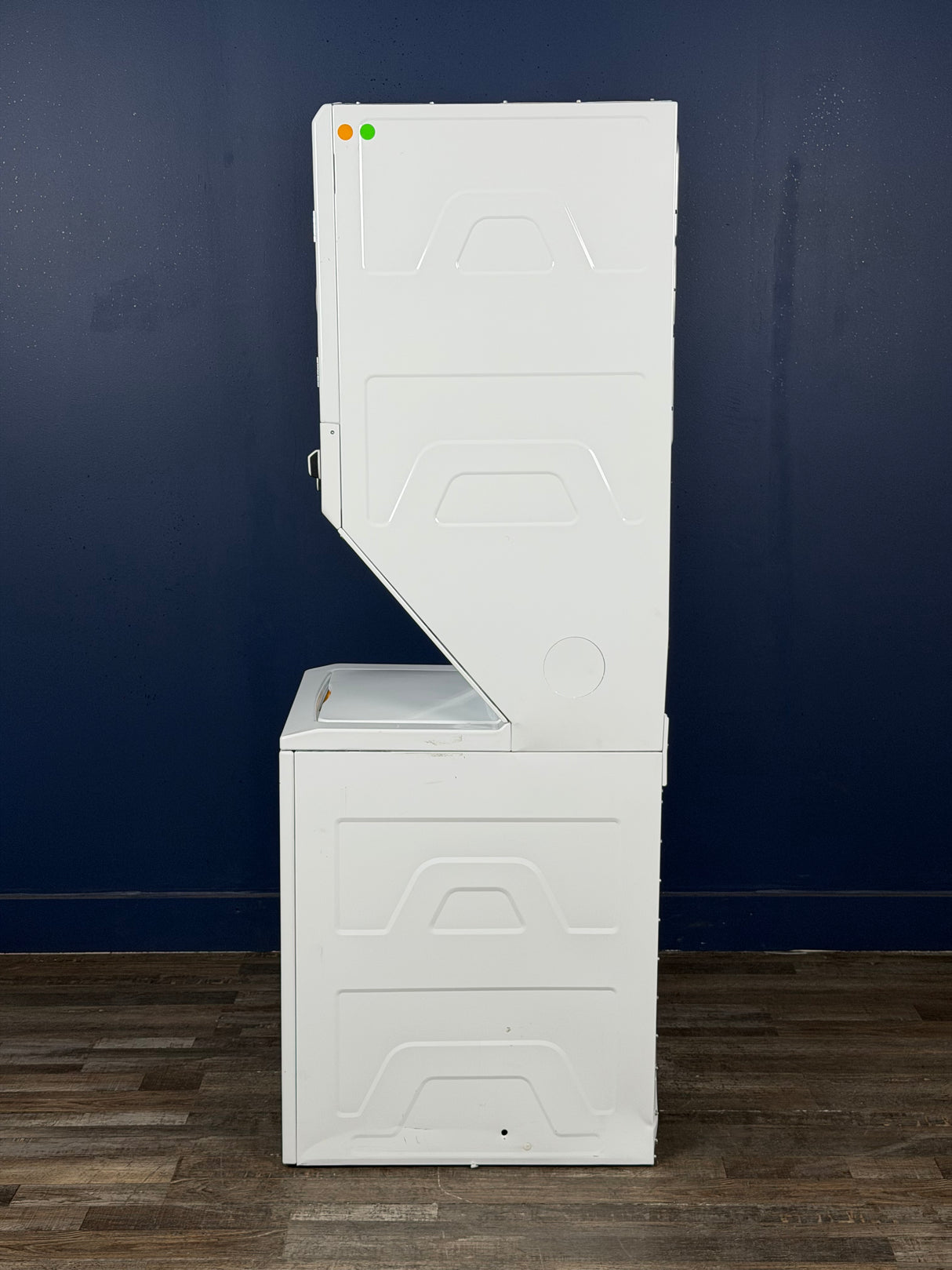 GE - 2.3 cu. ft. Washer 4.4 cu. ft. Gas Dryer Combo in White