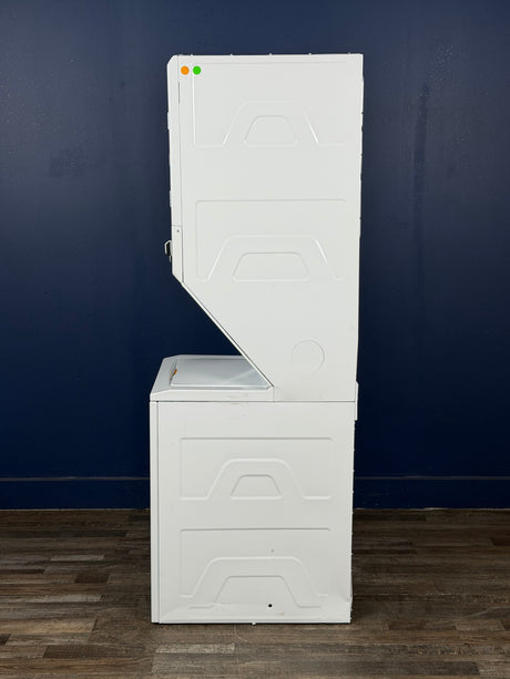 GE - 2.3 cu. ft. Washer 4.4 cu. ft. Gas Dryer Combo in White