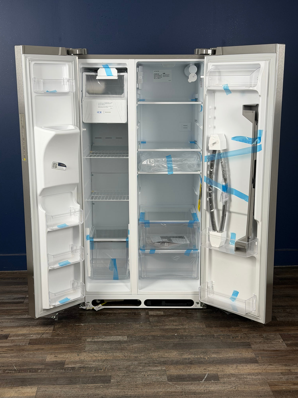Frigidaire - 36 in. 26 cu. ft. Standard Depth Side by Side Refrigerator in Stainless Steel