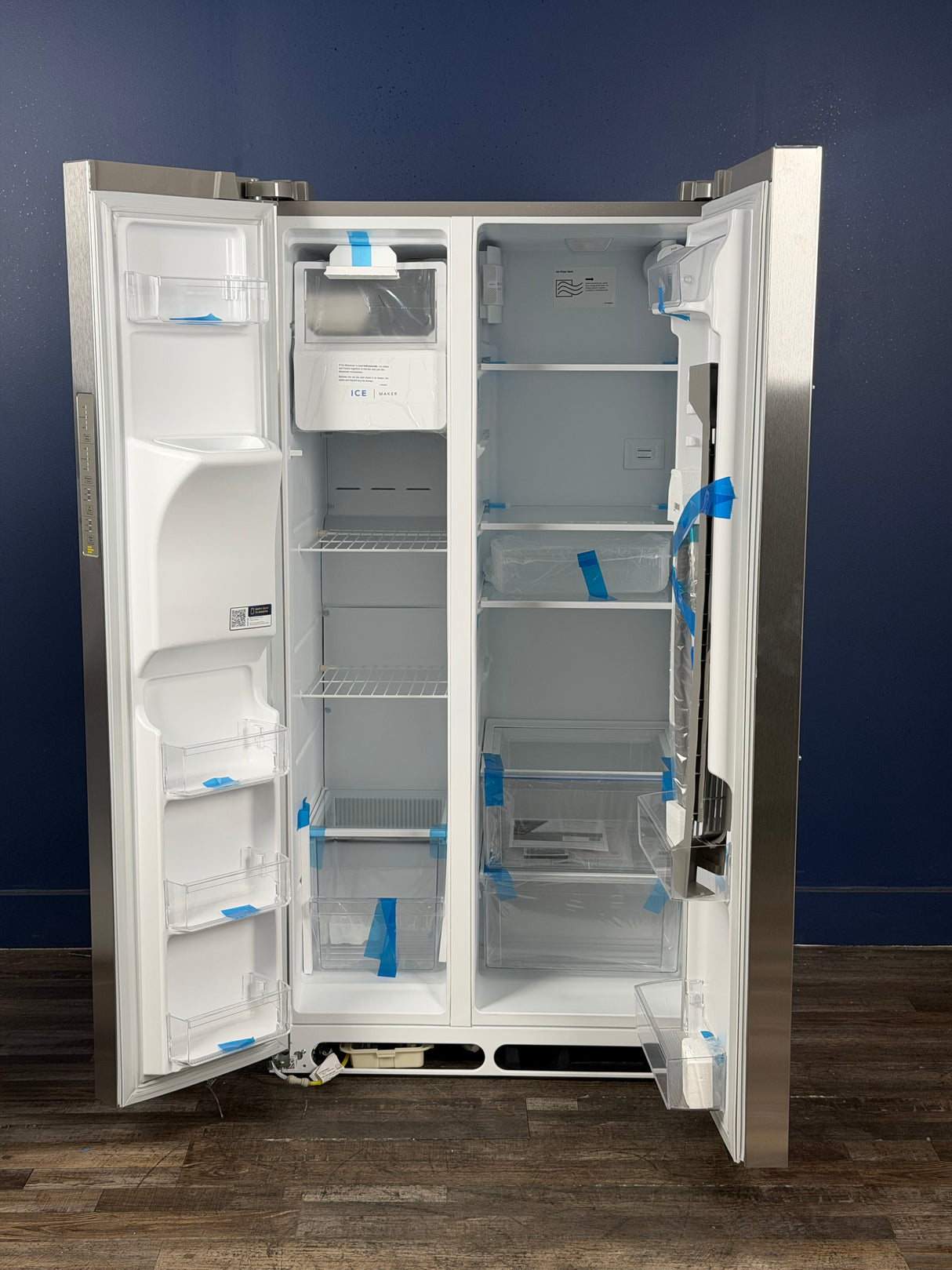 Frigidaire - 36 in. 26 cu. ft. Standard Depth Side by Side Refrigerator in Stainless Steel
