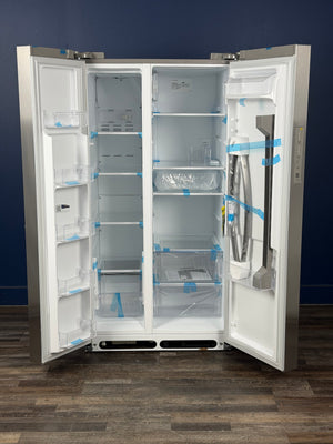 Frigidaire - 36 in. 26 cu. ft. Standard Depth Side-by-Side Refrigerator in Stainless Steel with CrispSeal Crispers