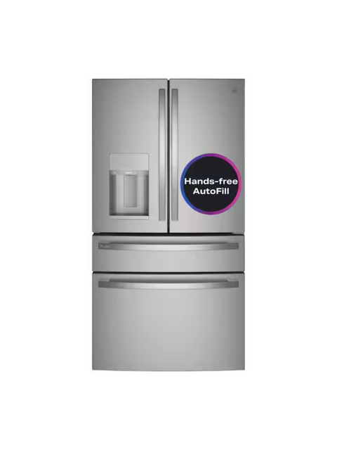 GE Profile - Profile 27.9 cu. ft. Smart 4-Door French Door Refrigerator with Door-in-Door in Fingerprint Resistant Stainless Steel