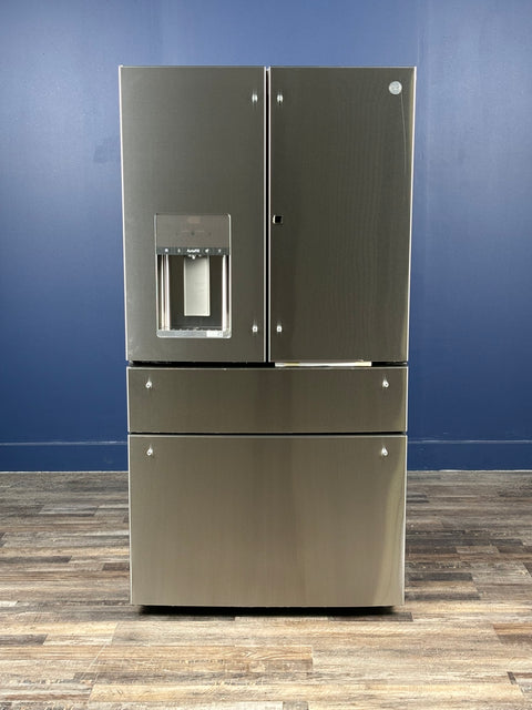 GE Profile - Profile 27.9 cu. ft. Smart 4-Door French Door Refrigerator with Door-in-Door in Fingerprint Resistant Stainless Steel