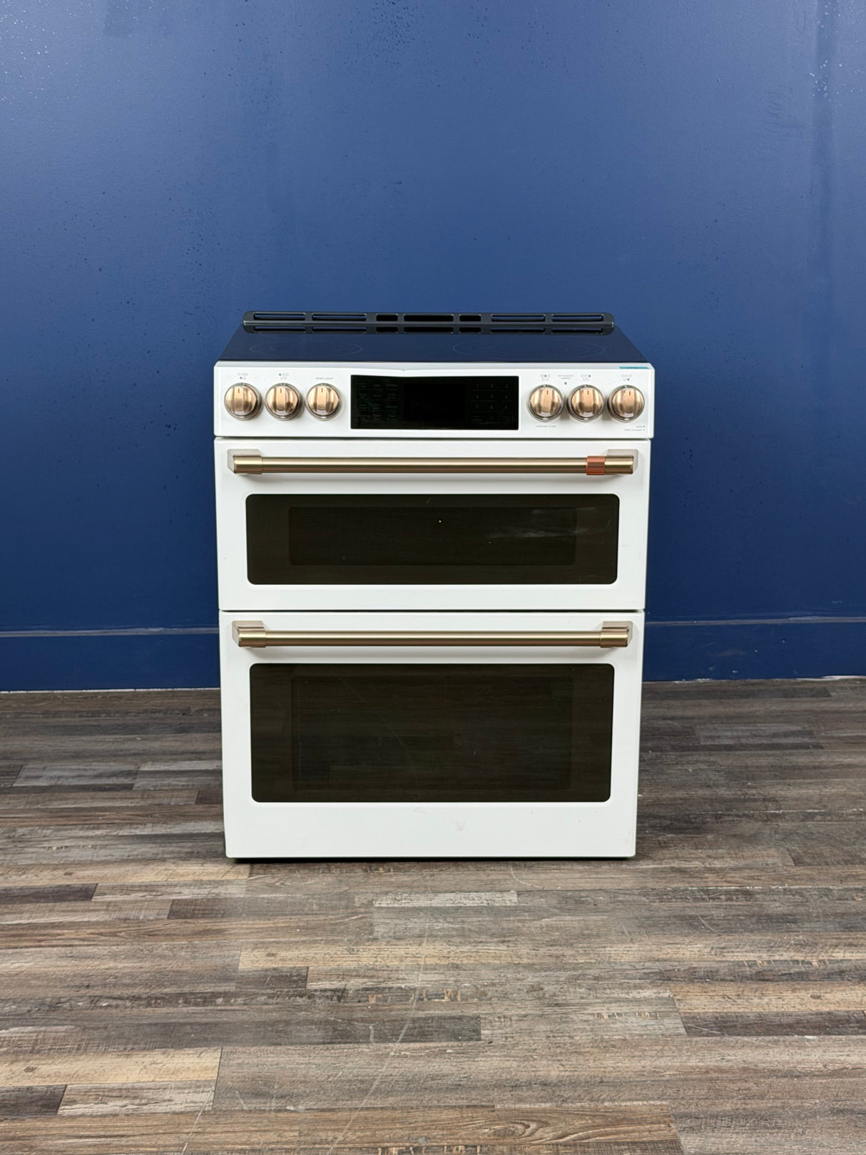 GE Cafe - 30 in. 4 Burner Element Smart Slide-In Electric Range in Matte White with True Convection, Air Fry