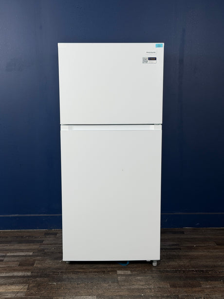 Frigidaire - 29.7 in. 19 cu. ft. Standard Depth Garage Ready Top Freezer Refrigerator in White w/ Humidity-Controlled Crisper Drawers