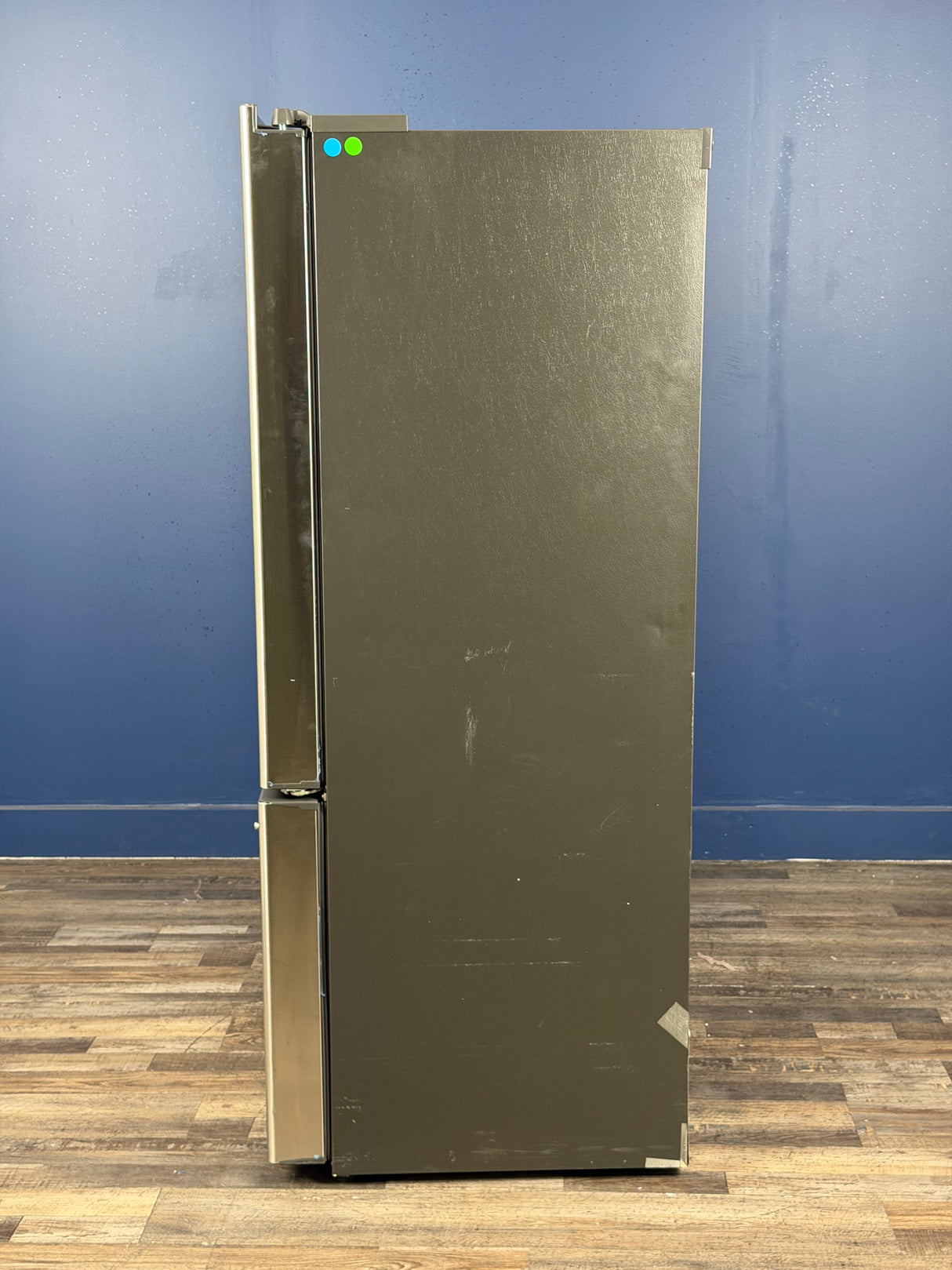 GE Cafe - 23.1 cu. ft. Smart French Door Refrigerator with Internal Water Dispenser in Stainless Steel, Counter Depth, ENERGY STAR
