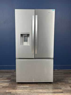 Whirlpool - 36 in. 30 cu. ft. Standard Depth French Door Refrigerator in Print Resist Stainless w/ In-Door Water and Ice Maker