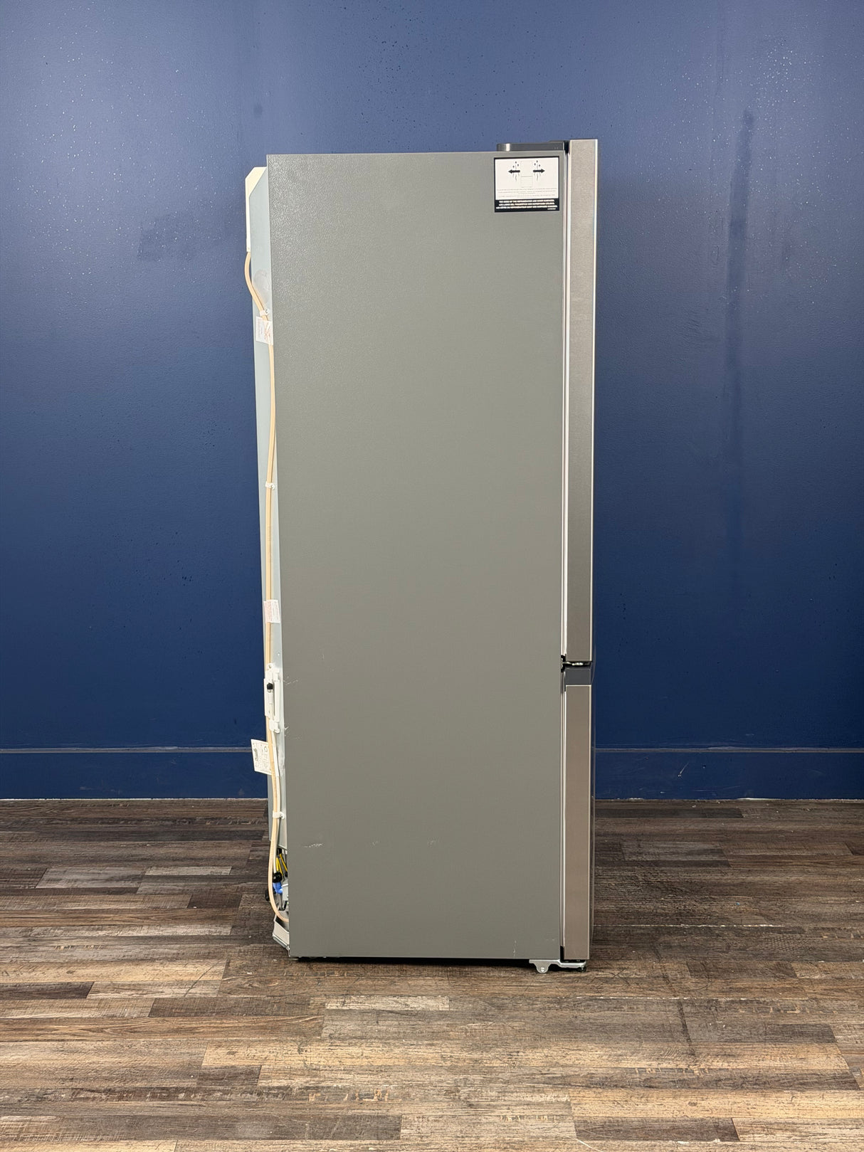 Frigidaire - 35 in. 20 cu. ft. Counter-Depth French Door Refrigerator in Stainless Steel Look with CrispSeal Crispers
