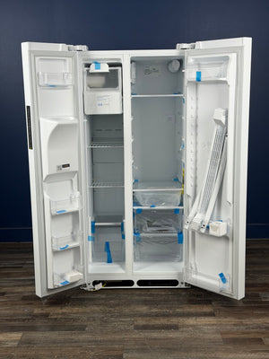Frigidaire - 33 in. 22.3 cu. ft. Standard Depth Side by Side Refrigerator in White