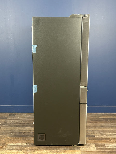 GE Profile - Profile 36 in. 23.3 cu. ft. Smart Counter-Depth Fingerprint Resistant 4-Door French-Door Refrigerator with Door In Door