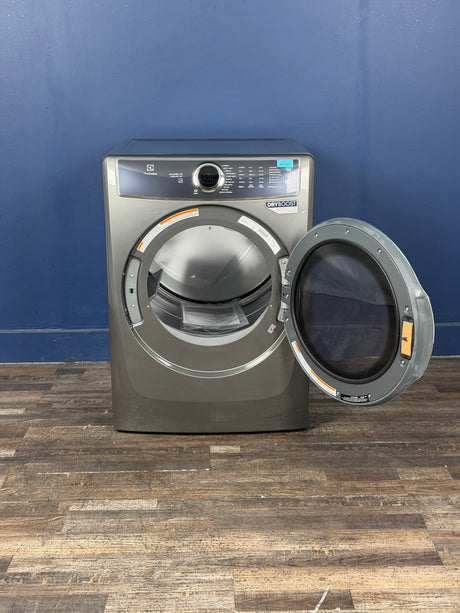 Electrolux - 8 cu. ft. vented Front Load Stackable Electric Dryer in Titanium with LuxCare Dry and Perfect Steam