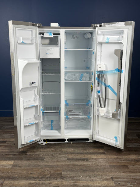 Frigidaire - 36 in. 26 cu. ft. Standard Depth Side by Side Refrigerator in Stainless Steel