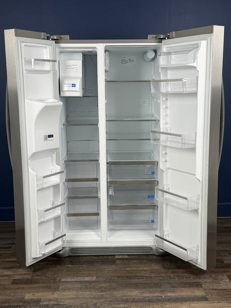 Frigidaire - Gallery 36 in. 26 cu. ft. Standard Depth Side by Side Refrigerator in Smudge-Proof Stainless Steel, ENERGY STAR