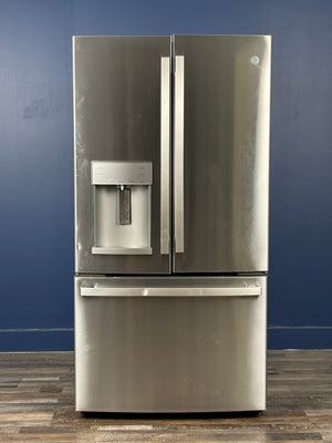 GE - 27.7 cu. ft. French Door Refrigerator in Fingerprint Resistant Stainless Steel, ENERGY STAR