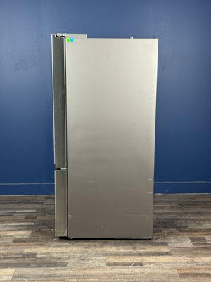 Samsung - 36 in. 31 cu. ft. 3-Door Standard Depth French Door Refrigerator in Stainless Steel w/External Water and Ice Dispenser