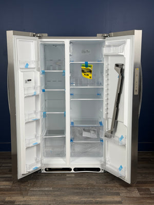 Frigidaire - 36 in. 26 cu. ft. Standard Depth Side-by-Side Refrigerator in Stainless Steel with CrispSeal Crispers