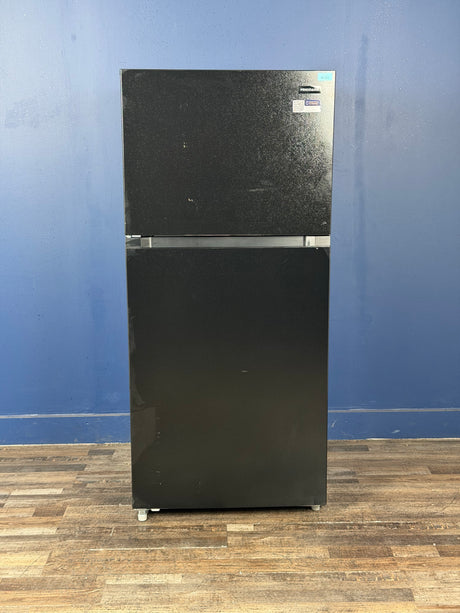 Frigidaire - 29.7 in 19 cu. ft. Standard Depth Garage Ready Top Freezer Refrigerator in Black with Precision Temperature Control