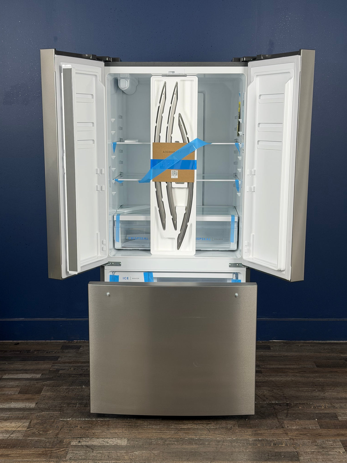 Frigidaire - 31.5 in. 18 cu. ft. Counter Depth French Door Refrigerator in Fingerprint-Resistant Stainless Look