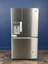 Frigidaire - Gallery 36 in. 22 cu. ft. Counter-Depth 4-Door Refrigerator in Smudge-Proof Stainless Steel, ENERGY STAR