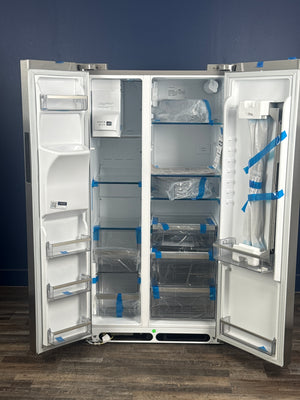Frigidaire - Professional 36 in. 22.3 cu. ft. Counter Depth Side-by-Side Refrigerator in Smudge-Proof Stainless Steel