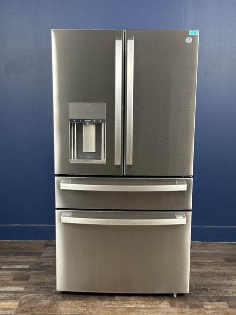 GE Profile - Profile 27.9 cu. ft. Smart 4-Door French Door Refrigerator with Door-in-Door in Fingerprint Resistant Stainless Steel