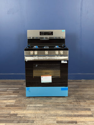 Frigidaire - 30 in 5 Burner Freestanding Gas Range in Stainless Steel with Quick Boil and Steam Clean