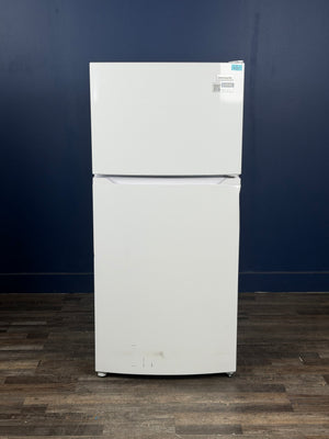 Frigidaire - 27.6 in. 14 cu. ft. Frost Free Top Freezer Refrigerator in White with EvenTemp Cooling System