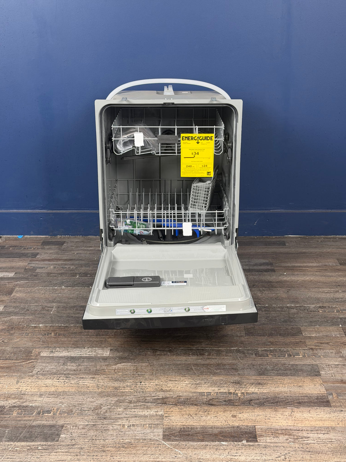 Frigidaire - 24 in. Front Control Built-In Tall Tub 55 Dba Dishwasher in Stainless Steel with 3-Cycles
