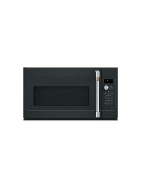 GE Cafe - 1.7 Cu. Ft. Over the Range Microwave in Matte Black with Air Fry