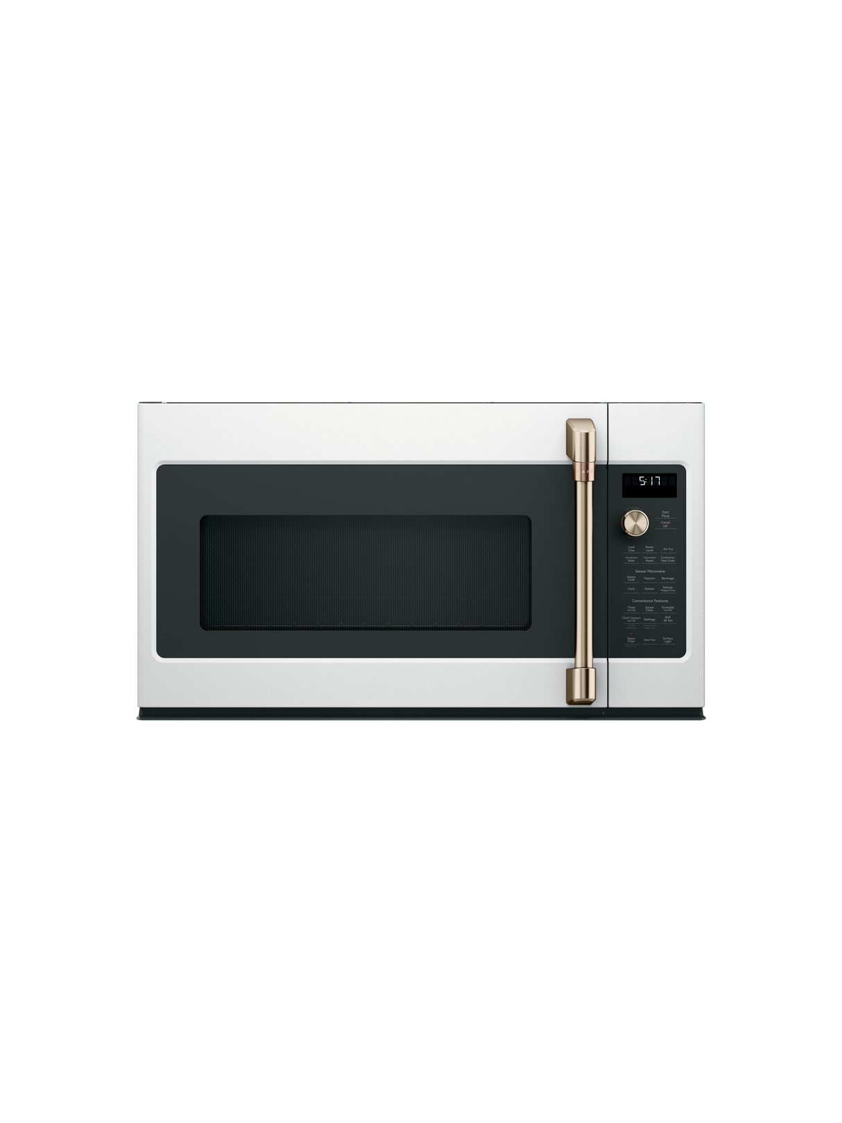 GE Cafe - 1.7 Cu. Ft. Over the Range Microwave in Matte White with Air Fry
