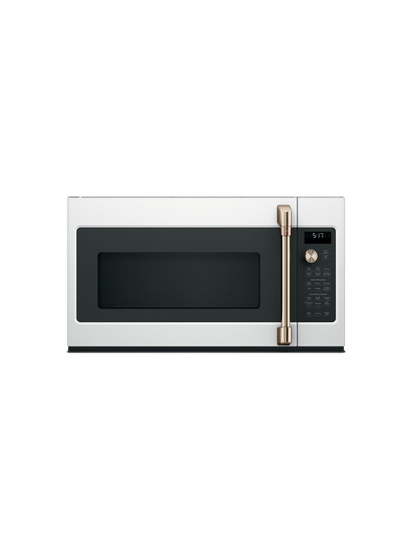 GE Cafe - 1.7 Cu. Ft. Over the Range Microwave in Matte White with Air Fry
