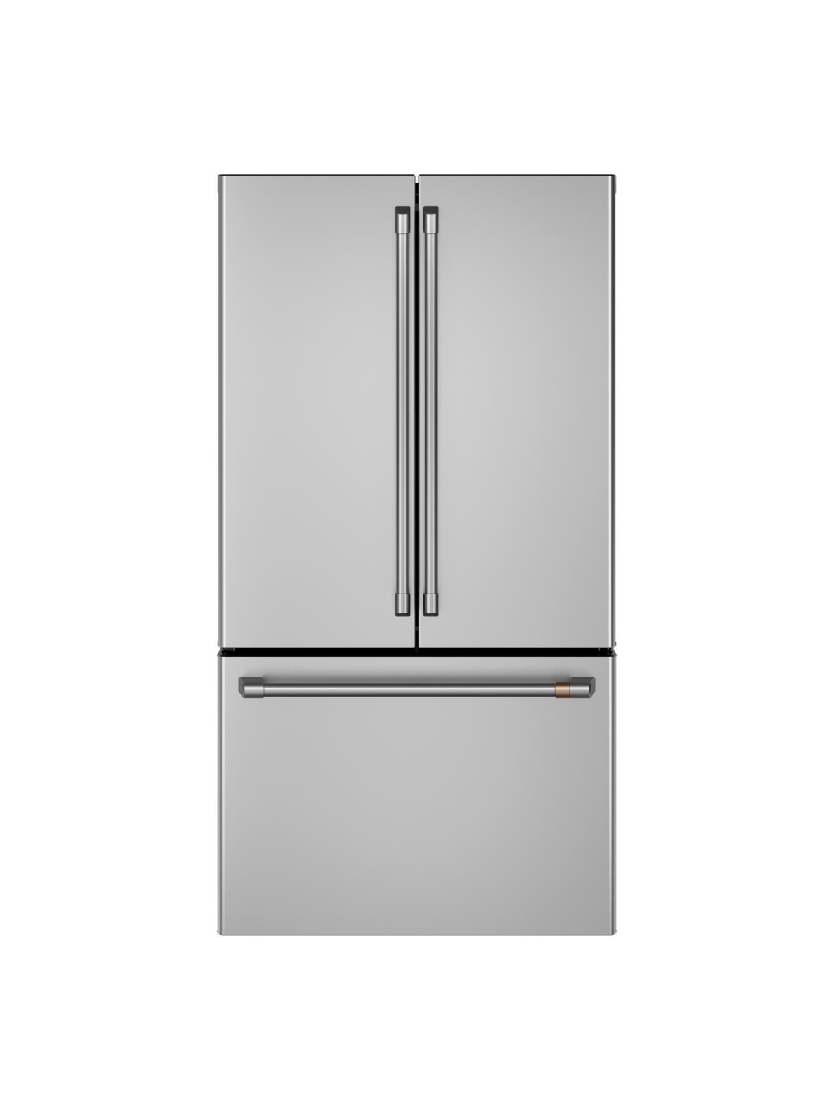 GE Cafe - 23.1 cu. ft. Smart French Door Refrigerator with Internal Water Dispenser in Stainless Steel, Counter Depth, ENERGY STAR