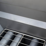 FORNO Commerciale Natural Gas Deep Fryer, 4 Burners 120,000 BTU, 50 lbs Oil Capacity