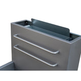 FORNO Commerciale Natural Gas Deep Fryer, 4 Burners 120,000 BTU, 50 lbs Oil Capacity