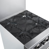 Forno Commerciale 24 Inch Gas Range with 4 Burners