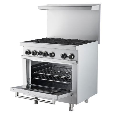 Forno Commerciale 36 Inch Gas Range with 6 Burners