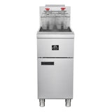 Forno Commerciale Natural Gas Deep Fryer, 3 Burners 90,000 BTU, 40 lbs, Millivolt Control