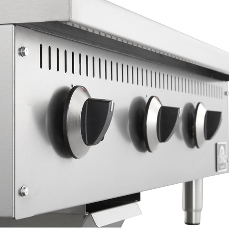 Forno Commerciale 36 Inch Gas Griddle, 3 Burners
