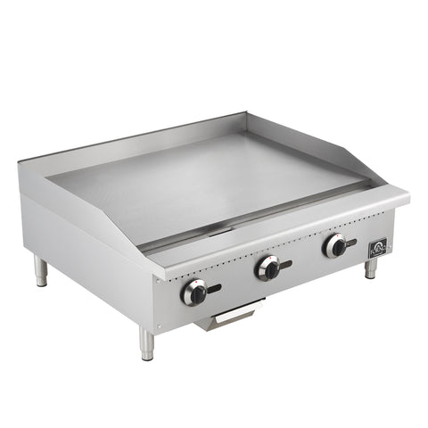 Forno Commerciale 36 Inch Gas Griddle, 3 Burners