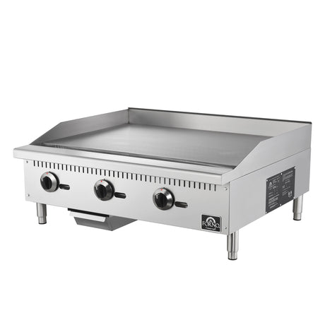 Forno Commerciale 36 Inch Gas Griddle, 3 Burners