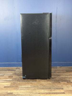 Frigidaire - 29.7 in 19 cu. ft. Standard Depth Garage Ready Top Freezer Refrigerator in Black w/ Humidity-Controlled Crisper Drawers