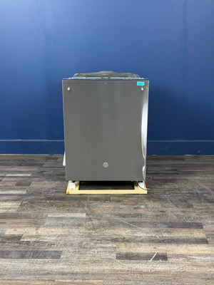 GE - 24 in. Top Control Built-In Tall Tub 47 dBA dishwasher in Fingerprint resistant, stainless with Dry Boost, 3rd Rack