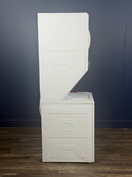GE - 2.3 cu. ft. Washer 4.4 cu. ft. Gas Dryer Combo in White