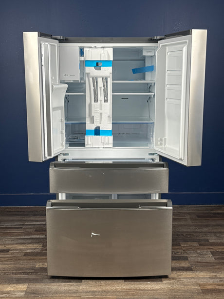 Frigidaire - 36 in. 26 cu. ft. Standard-Depth 4-Door French Door Refrigerator in Fingerprint-Resistant Stainless Steel Look