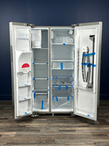 Frigidaire - 36.1 in. 22.3 cu. ft. Counter Depth Side-by-Side Refrigerator in Stainless Steel