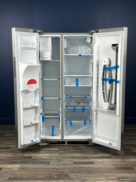 Frigidaire - 36.1 in. 22.3 cu. ft. Counter Depth Side-by-Side Refrigerator in Stainless Steel