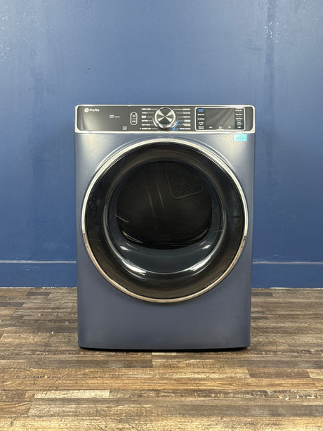 GE Profile - Profile 7.8 cu. ft. vented Gas Dryer in Sapphire Blue with Steam and Sanitize Cycle, ENERGY STAR