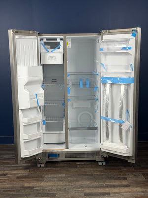 Whirlpool - 24.6 cu. ft. Side by Side Refrigerator in Monochromatic Stainless Steel