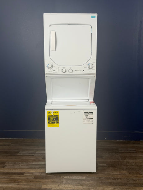 GE - 2.3 cu. ft. Washer 4.4 cu. ft. Gas Dryer Combo in White