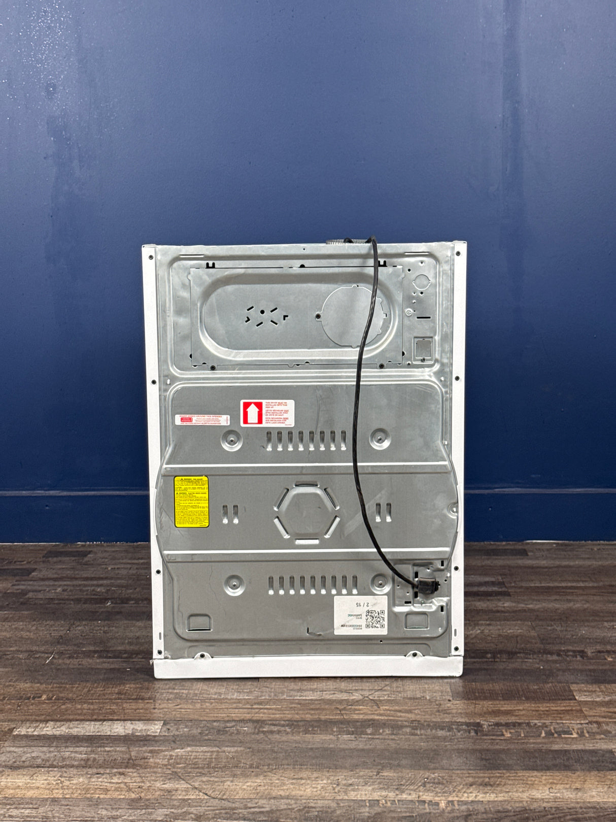 GE - 3.6 cu. ft. 120- Portable Front Load Stackable Electric Dryer in White